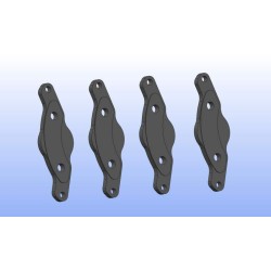 plaquette frein acier pour monobloc 4pcs