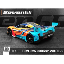 Seven65 clear body 1/8 GT, 325mm WB