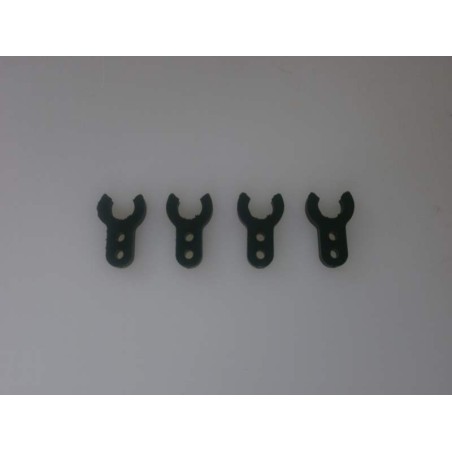 clips plastique 2mm 4pcs + 3mm 4pcs