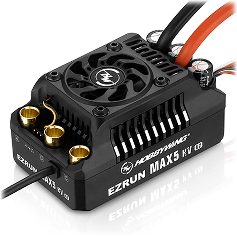 Hobbywing Ezrun MAX5 HV G2 ESC 250 Amp, 6-12s LiPo, BEC 8A