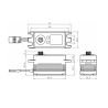 Servo Savöx SB-3262SG Brushless low profil hv 28kg 0.08sec. 7,4v