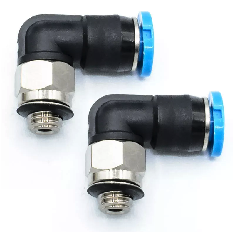 raccord hydraulique L rapide 4mm 2pcs