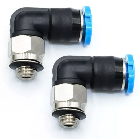 raccord hydraulique L rapide 4mm 2pcs