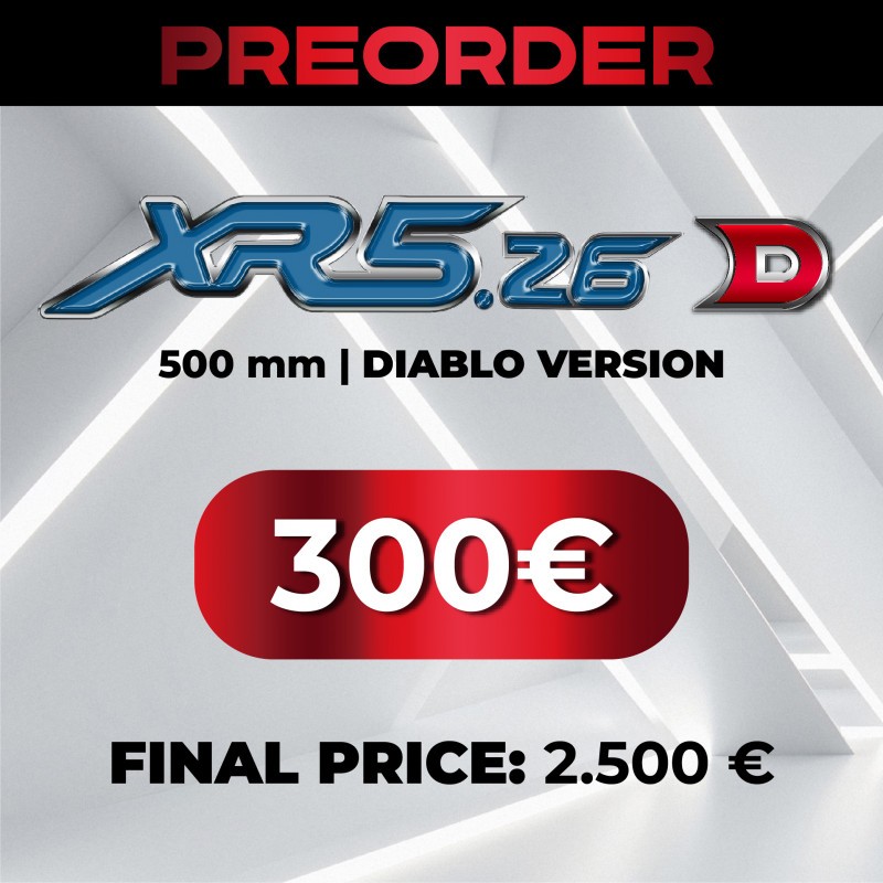 PRE-ORDER XR5.26 D ( DIABLO VERSION) 500 Mm NO DIFF.